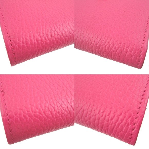 GUCCI Pink Leather GG Marmont Wallet - Picture 8 of 9
